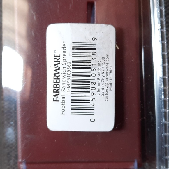 Farberware Football Sandwich Spreader Fun Party Tailgate Tailgating New - Picture 3 of 3